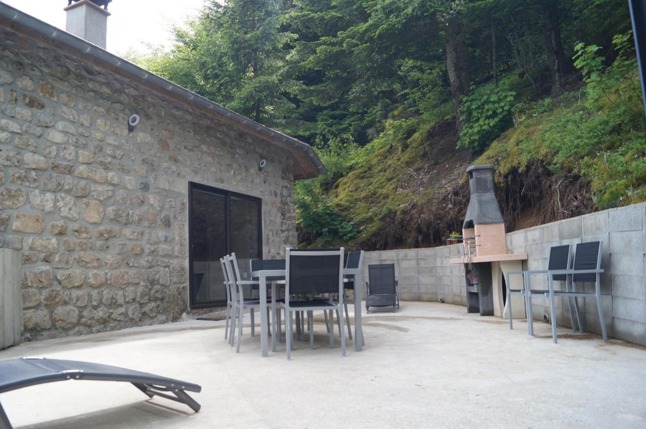 Gite en Ardèche en face de la rivière Usclades-et-Rieutord Extérieur photo